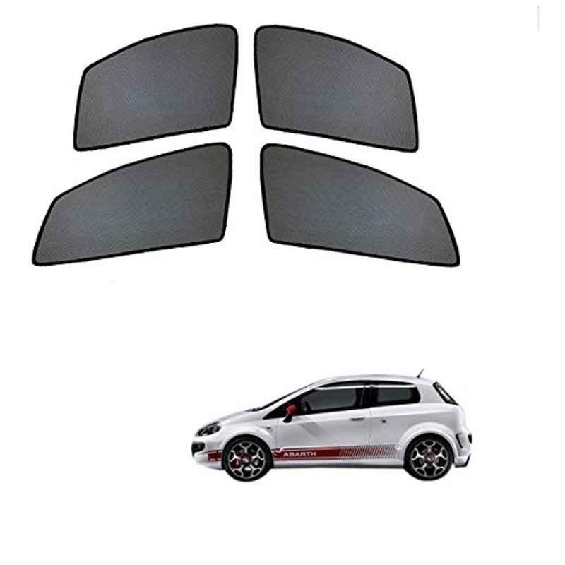 Kozdiko 4 Pcs Half Magnetic Car Sun Shade Set for Fiat Abarth