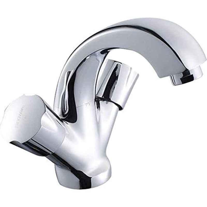 Hindware Contessa Neo Chrome Central Hole Basin Mixer without Popup Waste, F730009CP