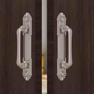 Plantex 8 inch Heavy Duty Main Door Handle/Pull Push Handle for Main Door Home & Hotel/3 Years Warranty Pack of 2 (Satin, Silver)