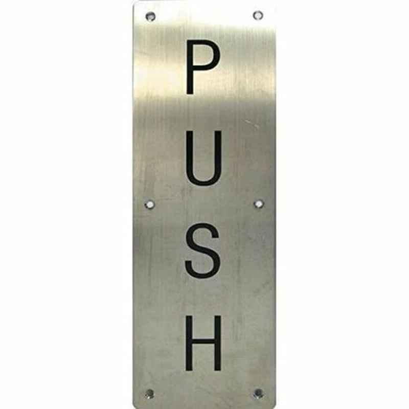 Robustline Silver Stainless Steel Push Plate