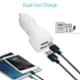 Portronics Car Power QC White Car Charger with Dual USB Port, POR-1004