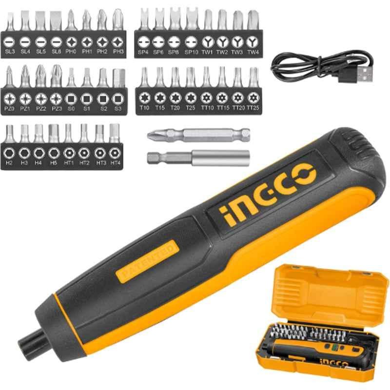 Ingco 46 Pcs 4V Cordless Screwdriver Drill Driver Kit CSDLI0403