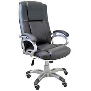 Arko Black Medium Steel Medium Back Adjustable Central Tilt Executive Chair, ARK-CH-015