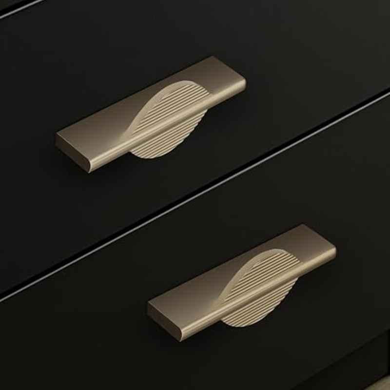 Plantex 96mm Aluminium Satin Pull Cabinet Handle for Home & Office, APS-DTC-5590-SATIN-96MM-PK-2 (Pack of 2)