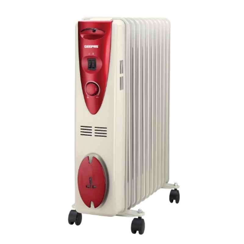 Geepas 2000W 11 Fins Oil Filled Radiator Heater, GRH28501