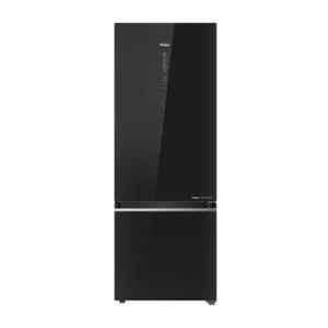 Haier 376L 3 Star Black Frost Free Double Door Bottom Mount Convertible Refrigerator, HRB-3964PKG-E