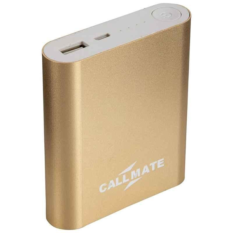 Callmate Alloy 10400mAh Golden 1 USB Port Power Bank