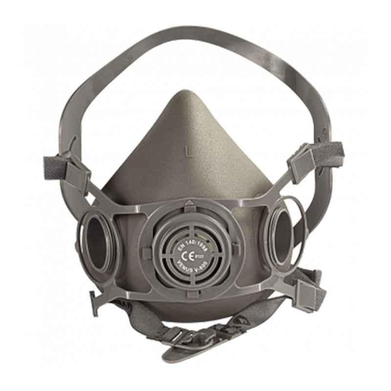 Venus V-800 Thermoplastic Grey Reusable Half Mask, Size: Small