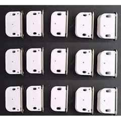 Implemental ABS Magnetic Door Catcher for Wardrobe & Cabinets, 202 (Pack of 15)