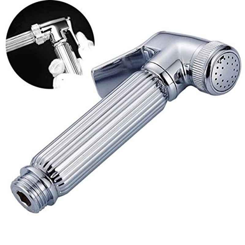 Bidets-Toilet Washer Mixer Shower Bidet Spray Shower Faucets Brass Bathroom Bidet Toilet Sprayer Bidet (Silver)