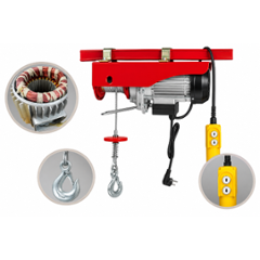Crown Power 1 Ton 6mm Mini Electric Wire Rope Hoist with 30m Wire Rope, PA1000