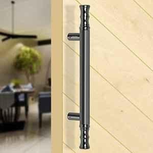 Plantex Main Door Handle - Pull/Push Handle for Wooden & Glass Door - 14 inch - Gray Glossy - Stainless Steel - 3 Years Warranty