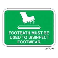 Jeepl Footbath Must Be Used to Sticker, jeepl-406