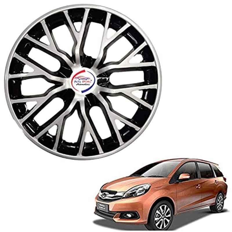Auto Pearl 4 Pcs 15 inch ABS DC BBR09 Hubcap Wheel Cover Set with Retention Ring for Honda Mobilio