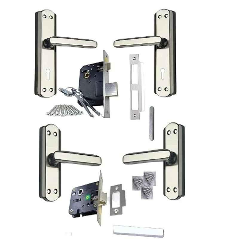 Buy 7 inch Matt Antique Brass Mortise Door Lock with All Screw, Cram, 2  Keys & 6 Lever Double Stage Lock Set Online At Price ₹765