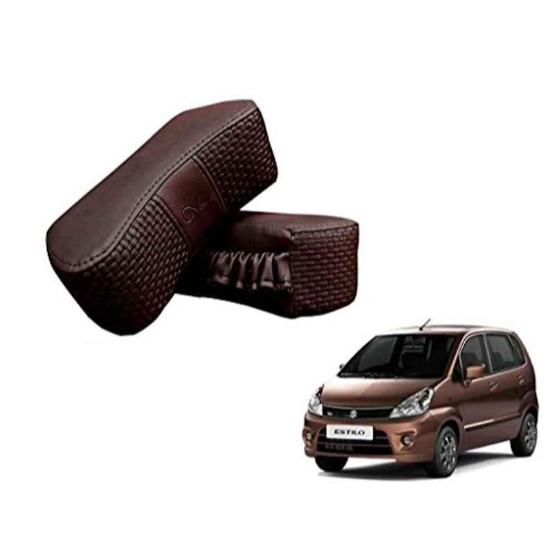 Kozdiko 2 Pcs Memory Foam Cola Neck Rest Cushion Pillow Set for Maruti Zen Estilo