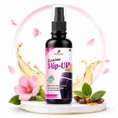 Zenius India 50ml Hip Up Oil with Gambhari Ki Chhal, Soybean, Olive Oil & Jojoba Oil for Enhances Hip Size, Improves Body Shape