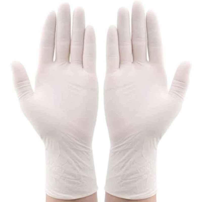 Oriley OR-SGL-M Medium Disposable Latex Rubber Examination Hand Gloves (Pack of 100)