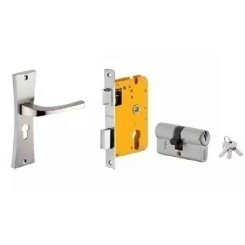 Dorset HL Series Divine 60mm Stainless Steel Patina Finish Door Handle Lock Set with Both Side Key Cylinder