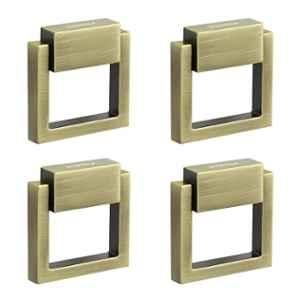 Plantex 2 inch Zinc Brass Antique Drawer Kadi for Home & Office, SH-358 (Pack of 4)