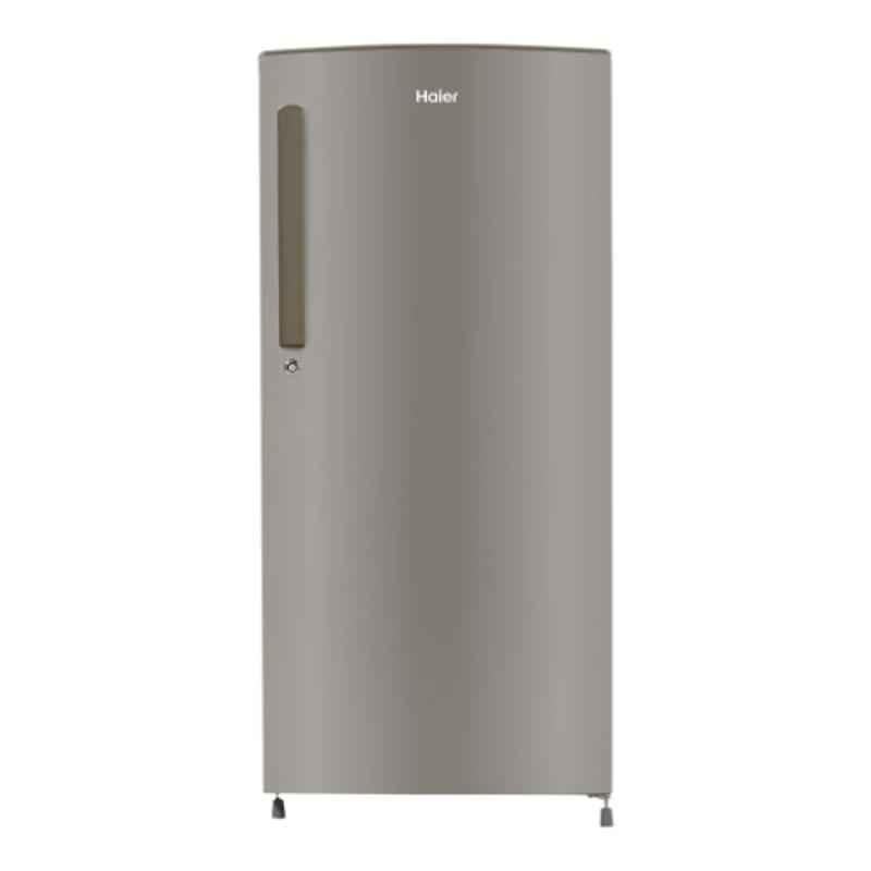 Haier 192L 3 Star Silver Single Door Direct Cool Refrigerator with Diamond Edge Freezing Technology, HRD-1923BMS-E