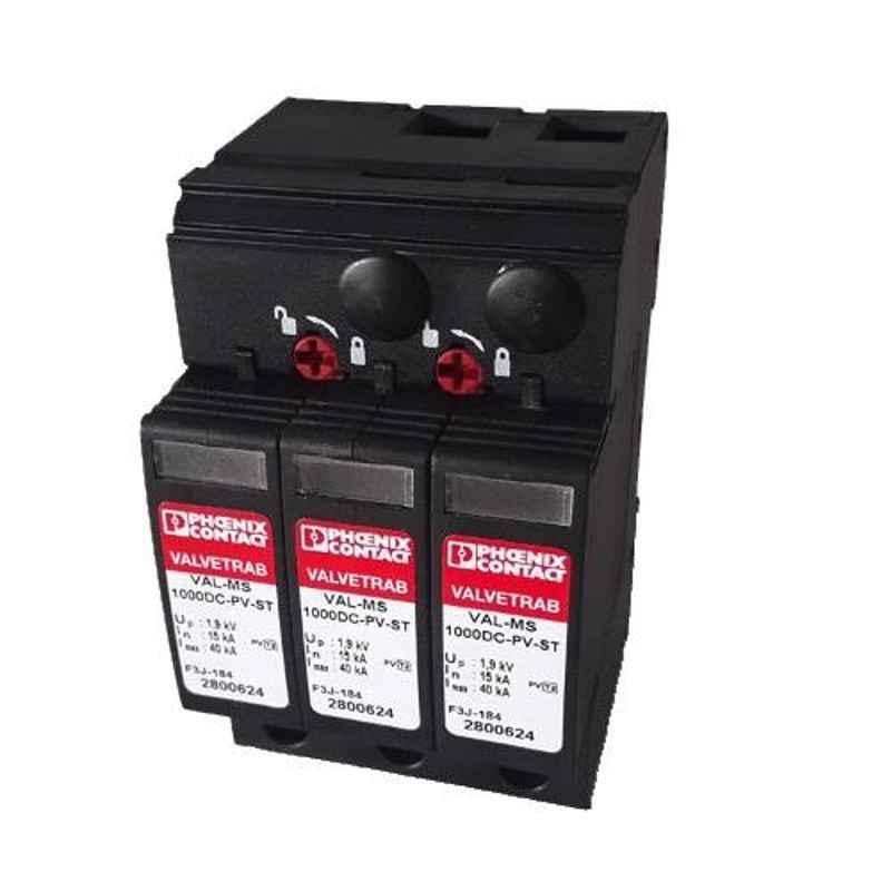 Phoenix Contact VAL-MS 1000DC-PV/2+V Black Solar Surge Protection Device