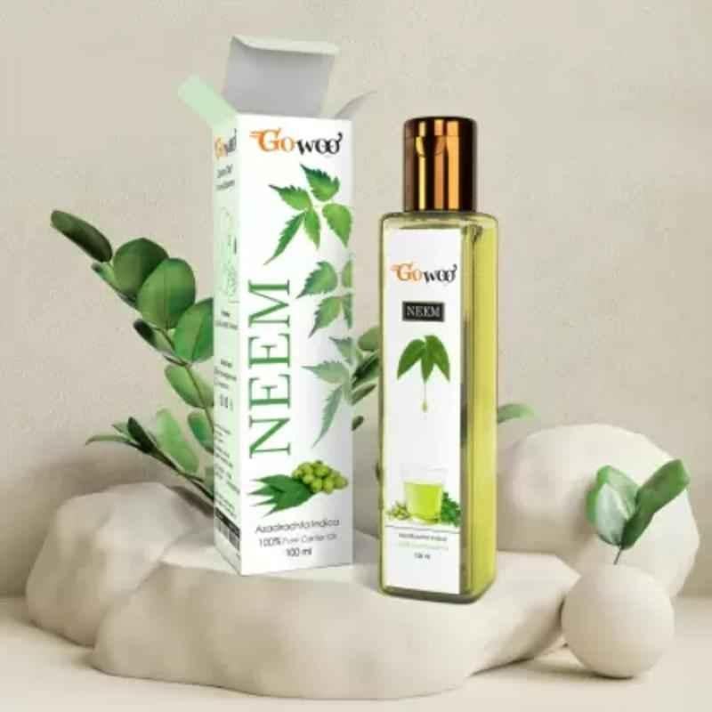 GoWoo 100ml Pure Neem Organic Carrier Oil for Hair, GoWoo-P-186