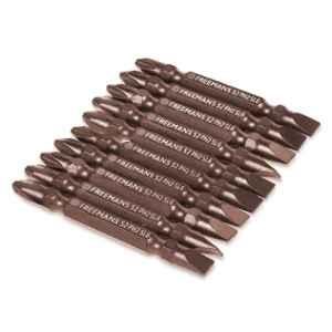 Freemans PH2xSL6x110mm S2 Steel Double Ended Phillips & Slotted Head Screw Driver Bits, DPH2-110 (Pack of 10)
