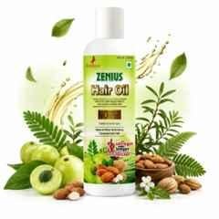 Zenius India 200ml Hair Oil with Reetha, Shikakai, Bahera, Harad & Amla for Promotes Hair Growth, Reduces Hair Fall, Stronger Thicker & Healthier Hair