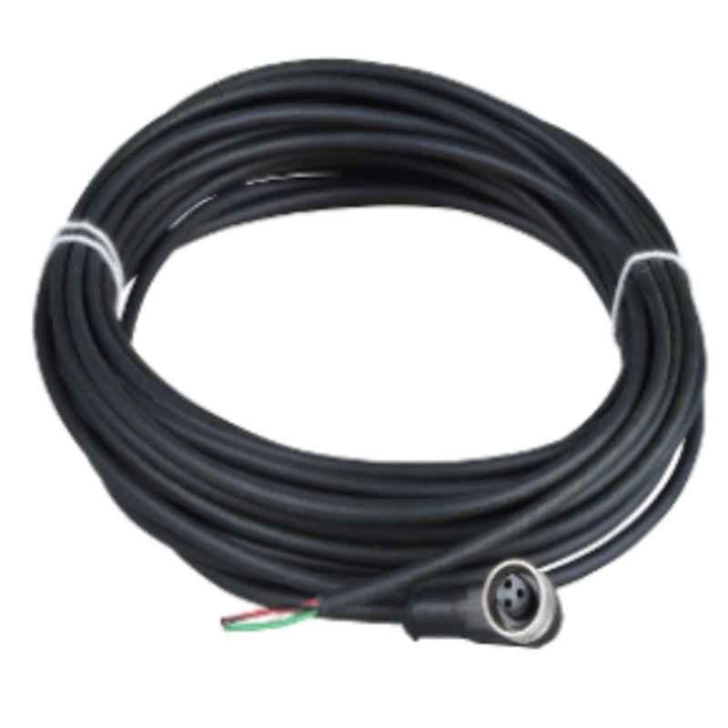 Schneider 5m 1/2 inch 20 UNF 3 Pins Female Cable Elbowed Pre Wired Connector , XZCP1965L5