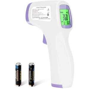 MCP Therm-01 Plastic White Infrared Forehead Thermometer with LCD Display & 2 AA Batteries, NK-IUNG-HEG3