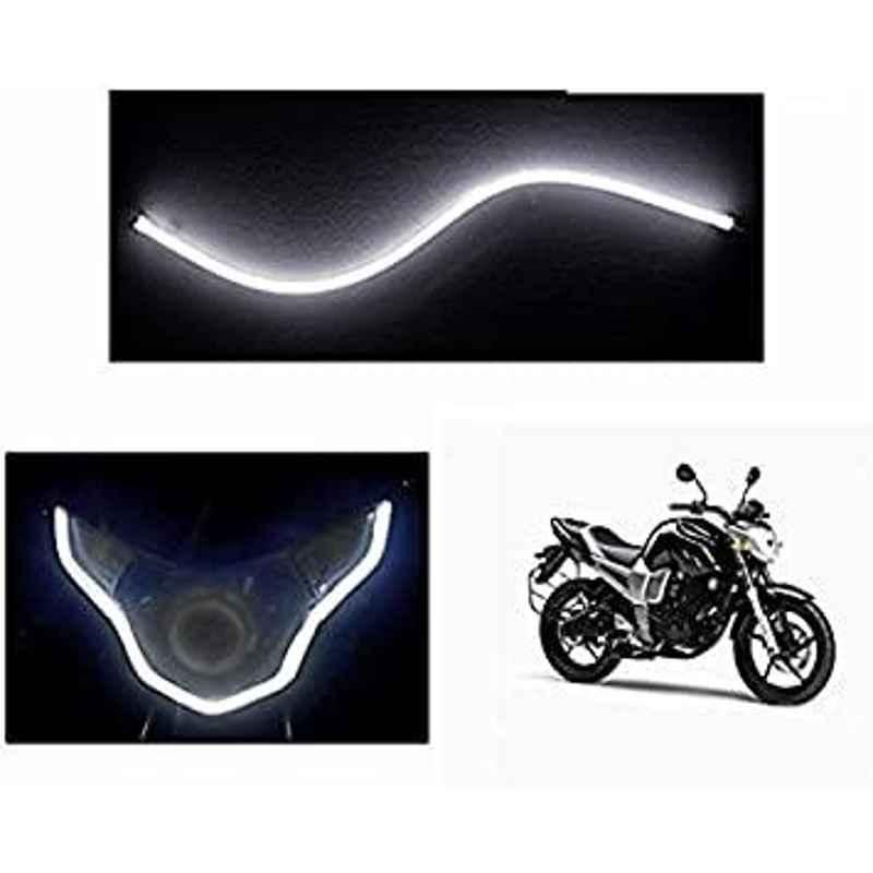 AOW Flexible 30cm Long Headlight Neon LED DRL Tube (WHITE) For Bajaj Discover 150S DTS-i (Single Pcs)