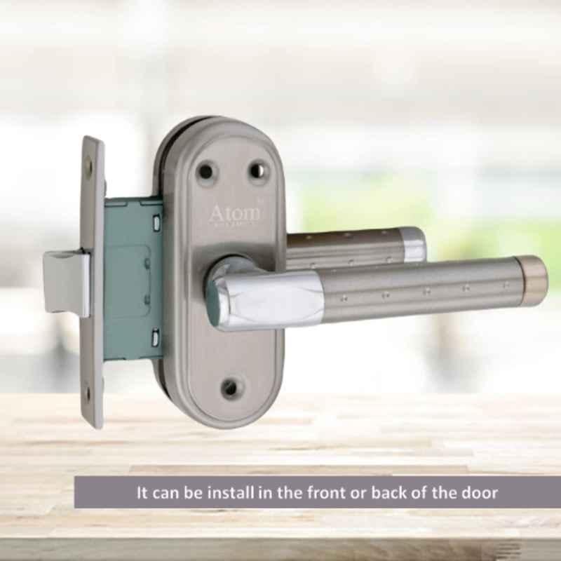 Atom Excel-Bl Stainless Steel Mortise Door Handle with Baby Latch Lock