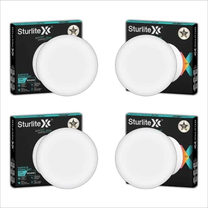 Sturlite Lexxo 22W 1980lm Cool White Round LED Surface Light (Pack of 4)