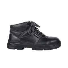Perf Nexter Leather Steel Toe High Ankle Black Sports Safety Shoes, Size: 9