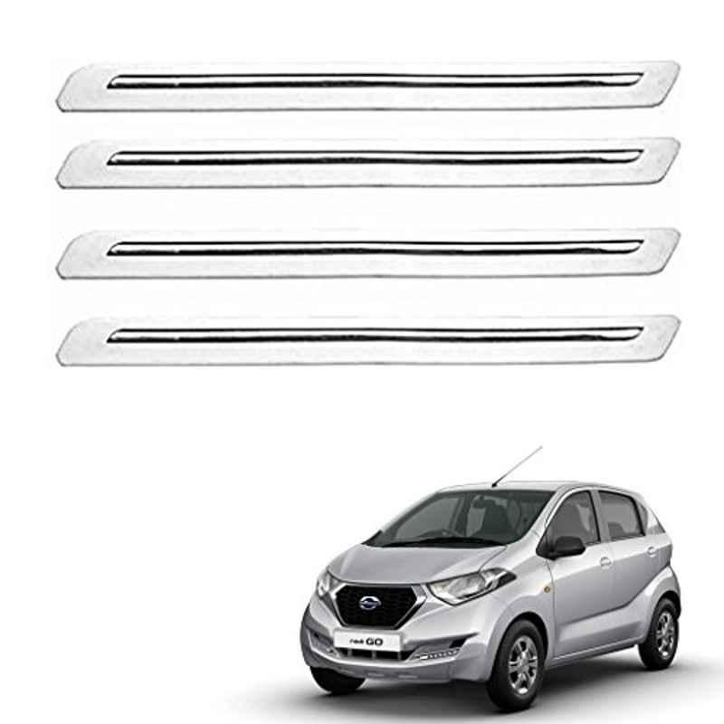 Kozdiko 4 Pcs White Car Bumper Protector Set for Fiat Abarth