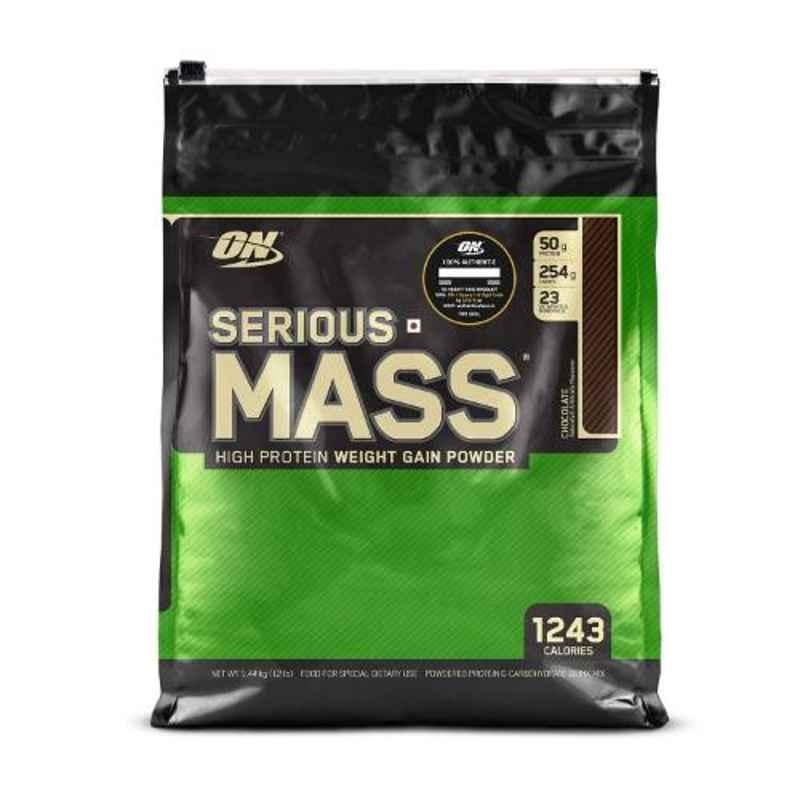 Optimum Nutrition Serious Mass 12lbs Chocolate Weight Gain Powder