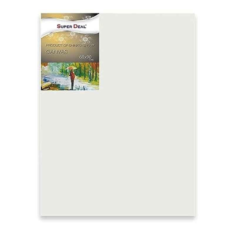 Super Deal 60x90cm White Canvas Panel, 28540