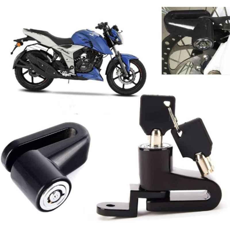 Auto Pearl Steel Black Disc Brake Lock, Lock_648