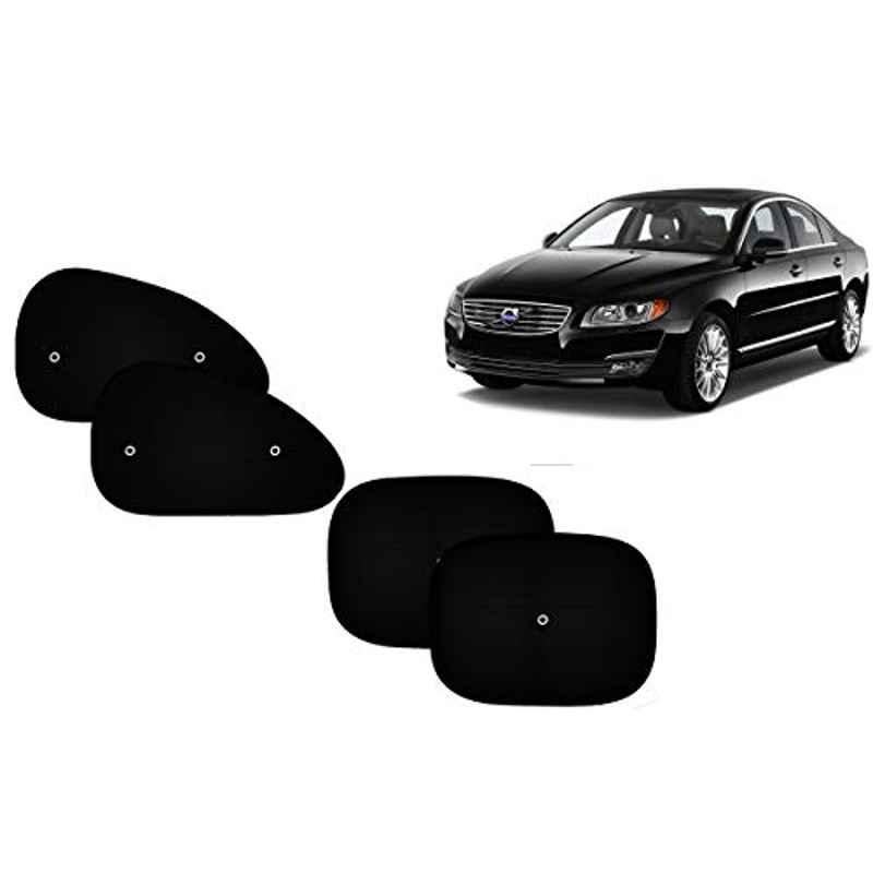 Auto Pearl 4 Pcs PVC & Mesh Black Window Side Sun Shade Set for Volvo S80