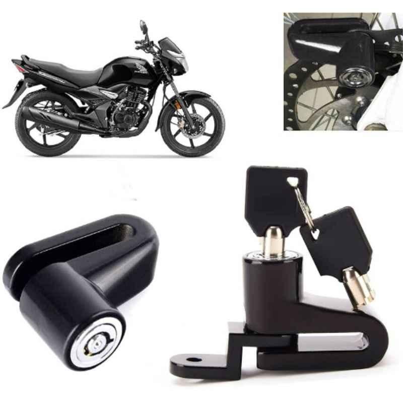 Auto Pearl Steel Black Disc Brake Lock, Lock_311