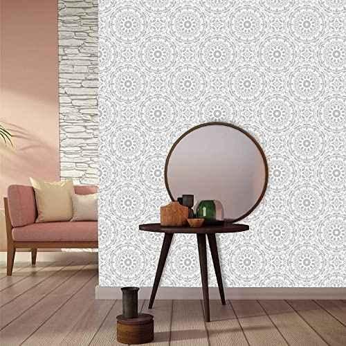 Grey Rose Peel and Stick Removable Wallpaper 6967  On Sale   34040914