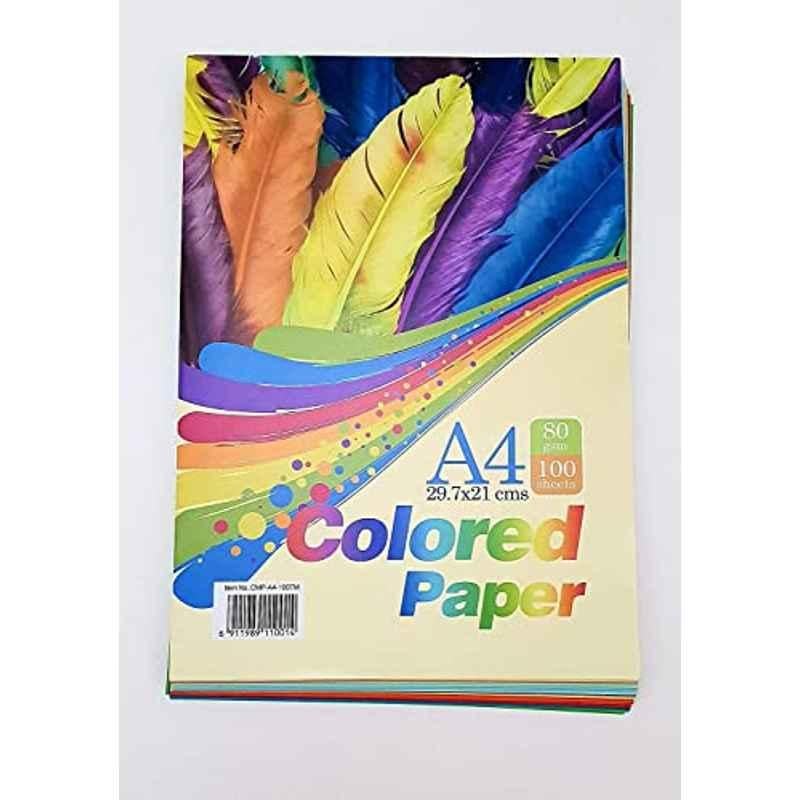 Furst Tek A4 100 Sheets Origami Colored Paper Set for Arts & Crafts