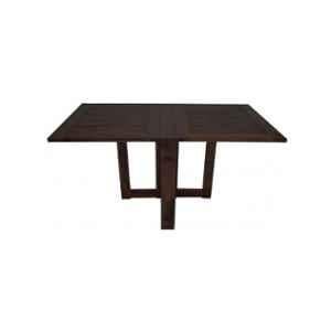 Angel Furniture Solid Sheesham Wood Glossy Finish Dark Brown Rectangular Dining Table, AF-169W