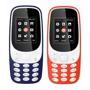 I Kall K3310 Dark Blue & Red Feature Phone Combo