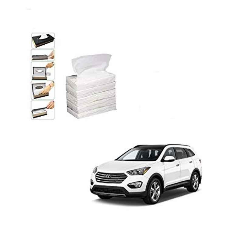 Kozdiko 100 Pulls Dispenser Box Refiller Tissue Paper with 200 Sheets for Hyundai Santafe (Pack of 5)
