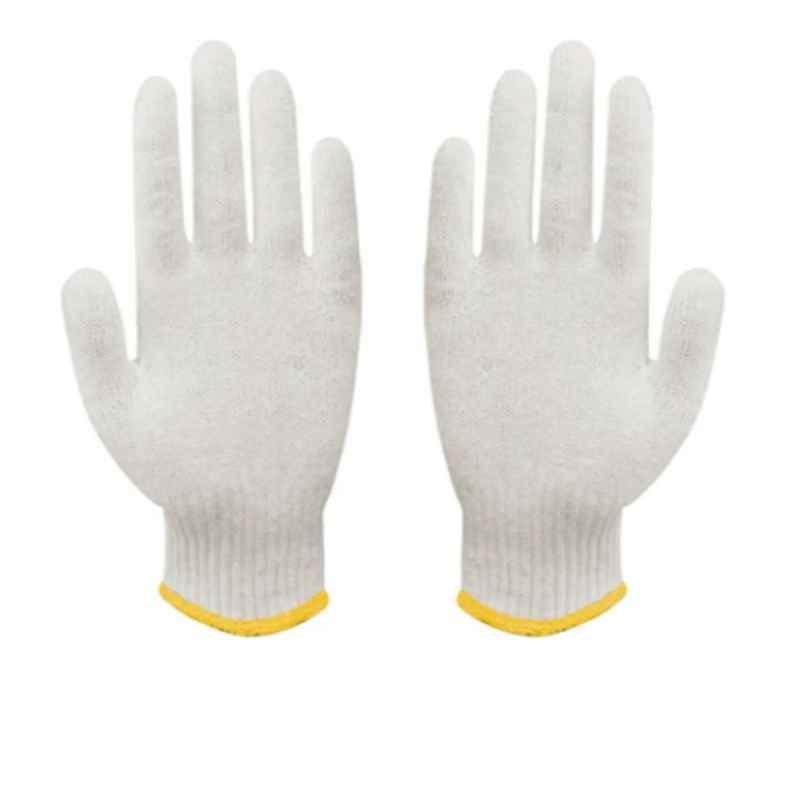 Ameriza M106571722 Bleach Cotton Bleach White Safety Gloves, Size: Universal