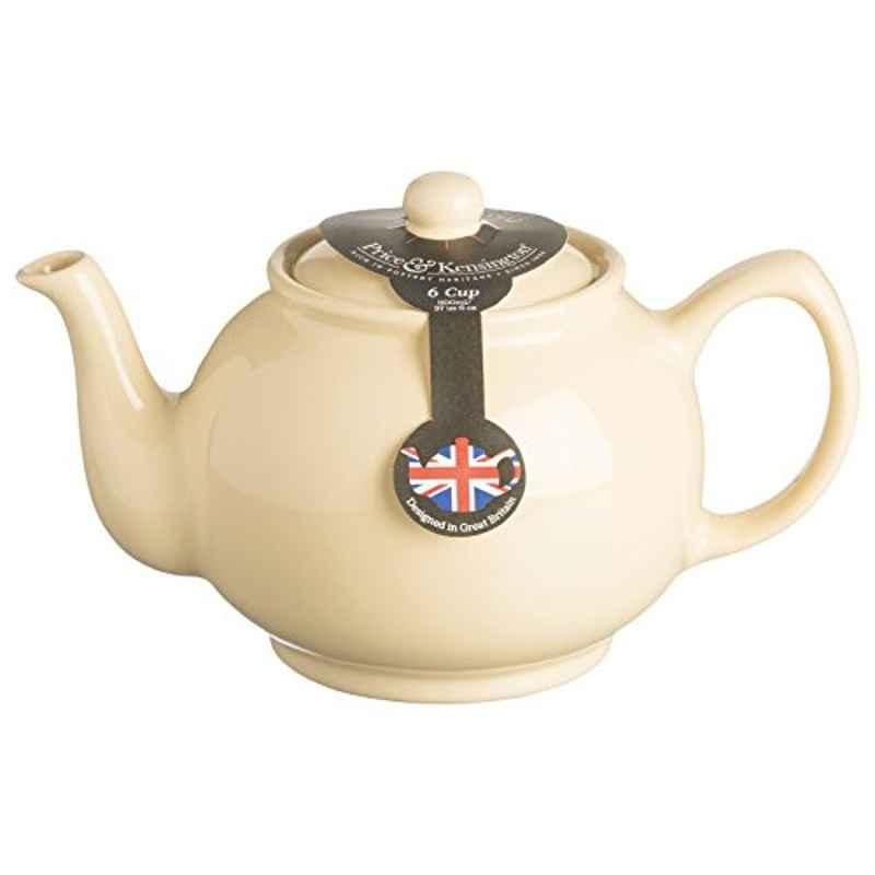 Price & Kensington 56.772 6 Cups Stoneware Pastel Yellow Teapot