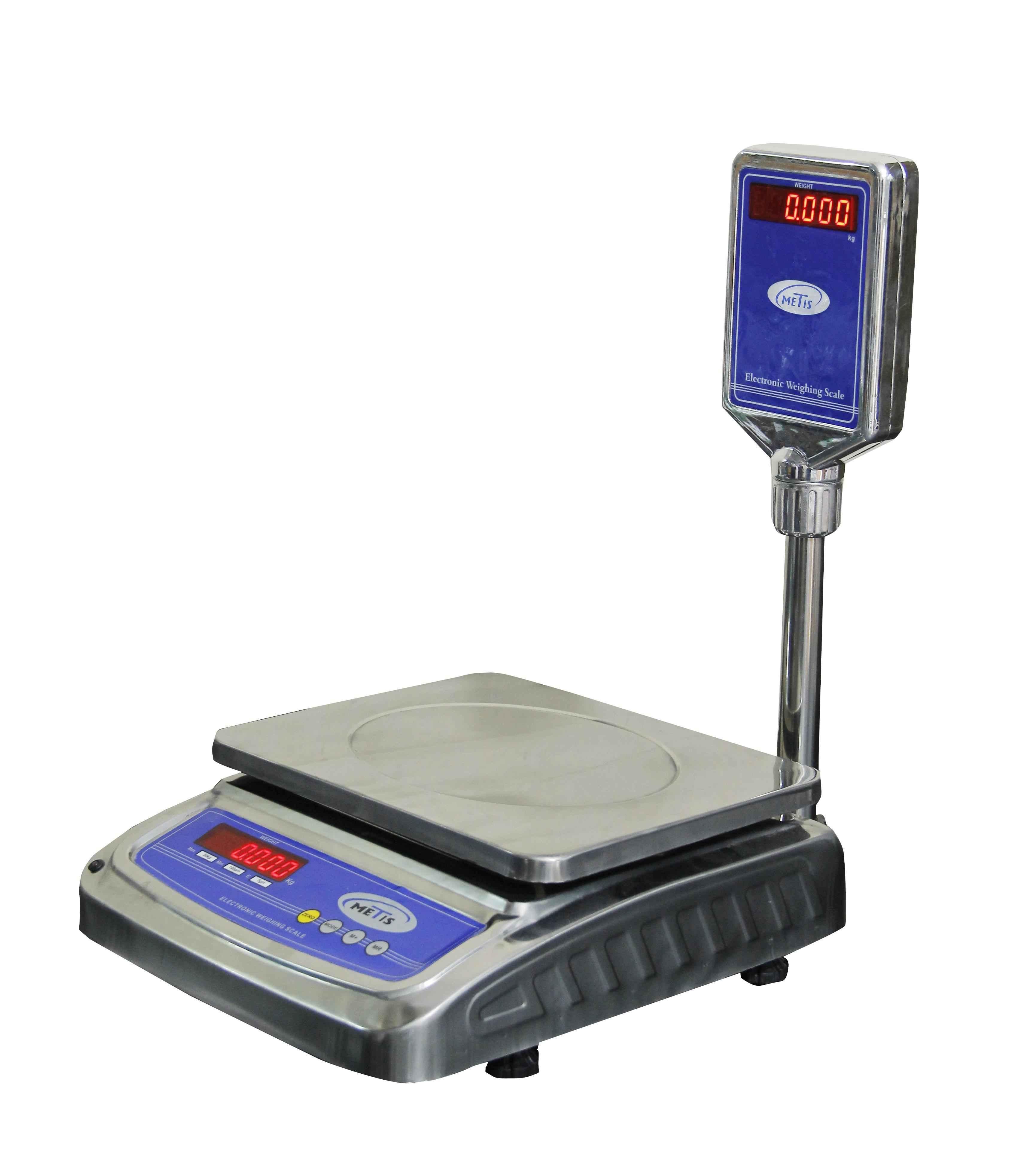 Metis Electronic Weighing Scale, Capacity 100 Kg, Black 