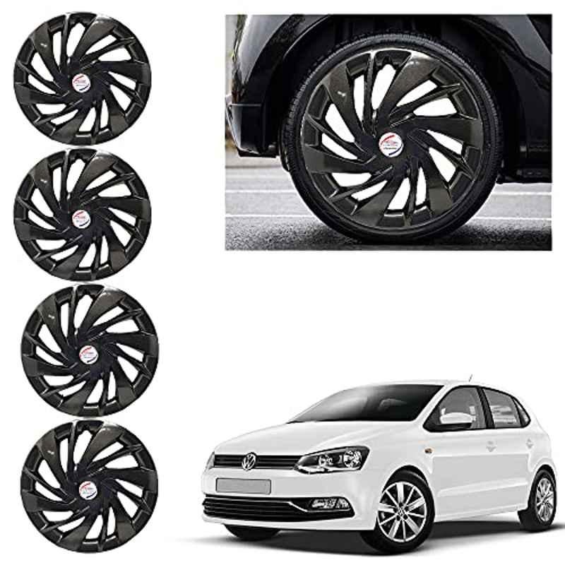 Buy Auto Pearl 4 Pcs 15 inch ABS Black Car Wheel Cover Set for